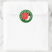 Autocollants de cadeau de Noël de baseball (Sac)