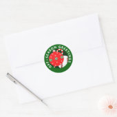 Autocollants de cadeau de Noël de baseball (Enveloppe)