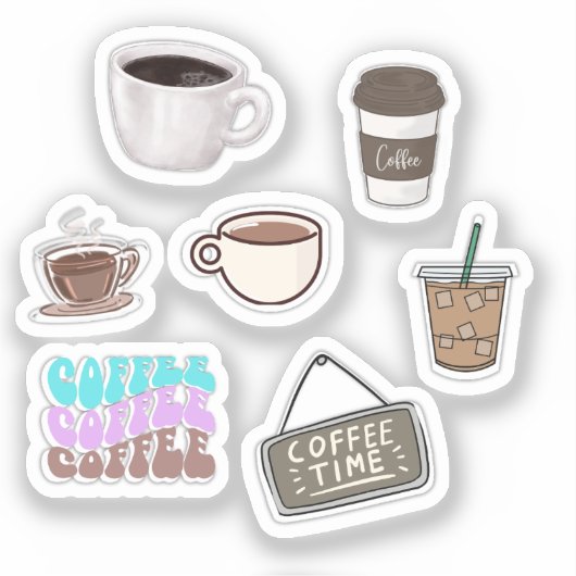 Autocollants de café (Recto)