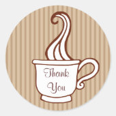 Autocollants de café Merci (Devant)