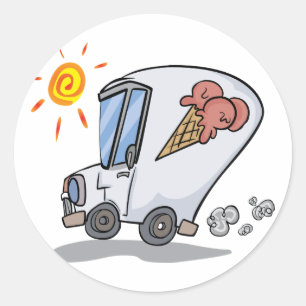 Autocollants de camion de glace