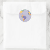 autocollants de carte globe (Sac)