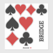 Autocollants de cartes texte personnalisées (Feuille)