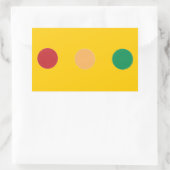 Autocollants de cercles de couleurs claires du (Sac)