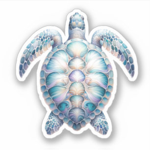 Autocollants de charme marin Tortue de mer