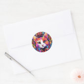 Autocollants de chat colorés (Enveloppe)