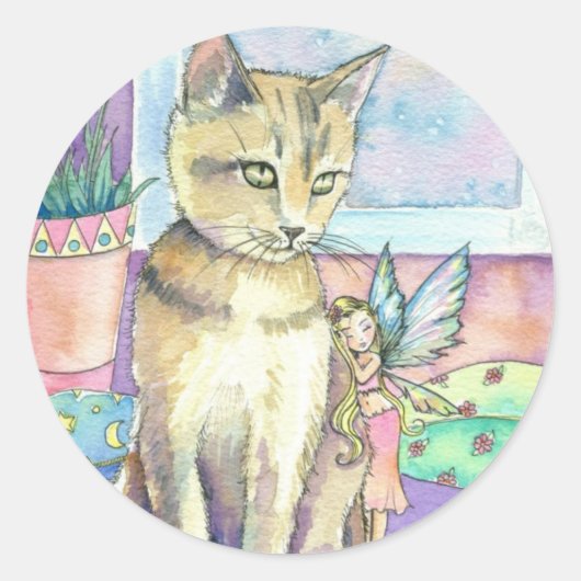 Autocollants de chat et de fée par Molly Harrison (Devant)