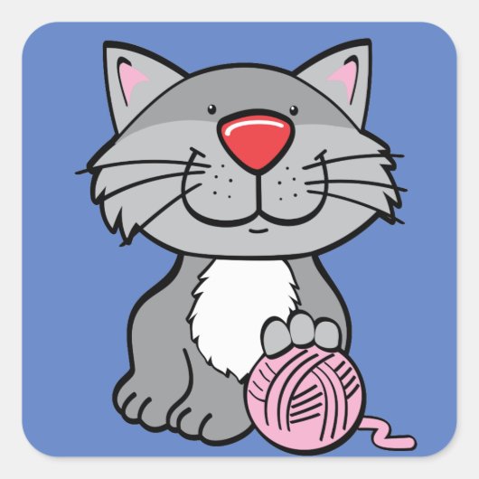 autocollants de chat et de fil (Devant)
