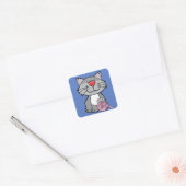 autocollants de chat et de fil (Enveloppe)