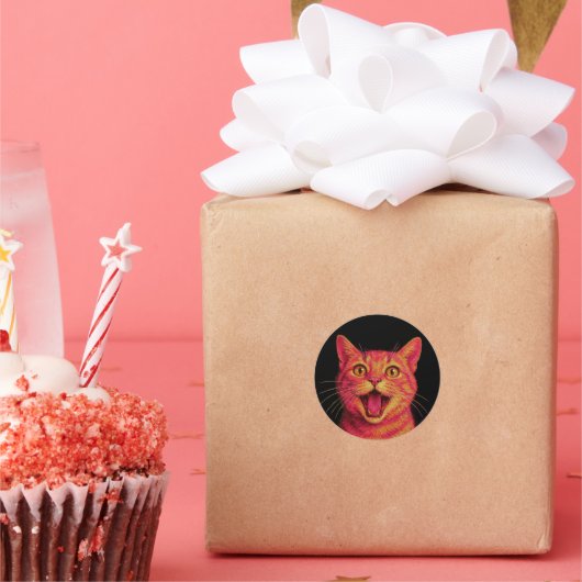 Autocollants de chat mignons. (Fête)
