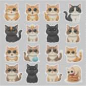 Autocollants de chat mignons drôles  (Devant)
