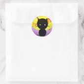 Autocollants de chat noir Halloween (Sac)
