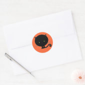 Autocollants de chat noir Halloween (Enveloppe)