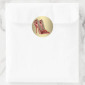 Autocollants de chaussures à talons hauts en or ro (Sac)