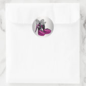 Autocollants de chaussures à talons hauts rose vif (Sac)
