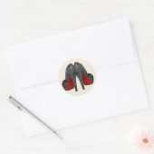 Autocollants de chaussures à talons hauts rouges (Enveloppe)