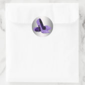 Autocollants de chaussures à talons hauts violets (Sac)