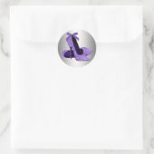 Autocollants de chaussures à talons hauts violets (Sac)