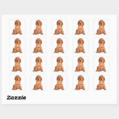 Autocollants de chien chiot Cocker Spaniel amour (Feuille)