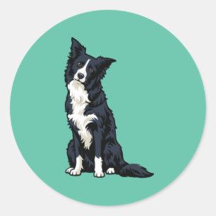 Autocollants de chien mignon Border Collie