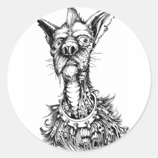 Autocollants de Chien Rude