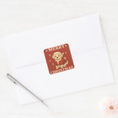 autocollants de chiot du père Noël (Enveloppe)