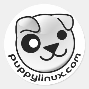 autocollants de chiot linux dot com