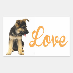 Autocollants de chiots berger allemand adorables