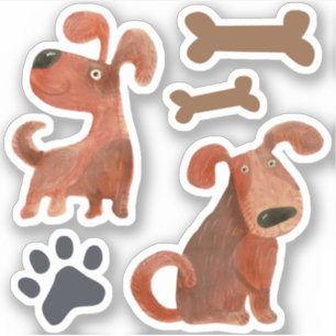 Autocollants de chiots mignons autocollants pour l