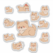 Autocollants de chiots mignons Kawaii (Devant)