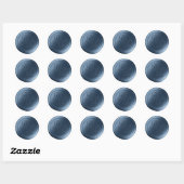 Autocollants de cire Monogramme bleu marine 2 (Feuille)