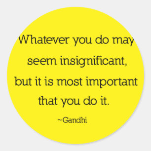 Autocollants de citation de Gandhi