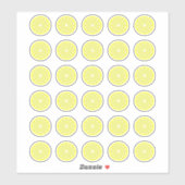 Autocollants de citron (Feuille)