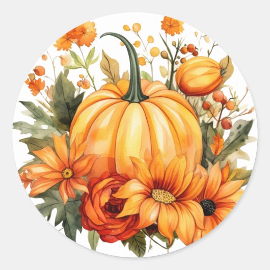 Autocollants de citrouille d'automne (Devant)