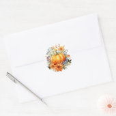 Autocollants de citrouille d'automne (Enveloppe)