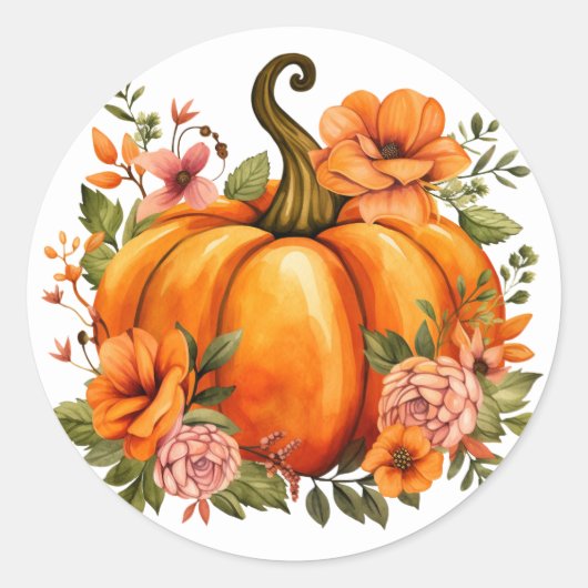 Autocollants de citrouille d'automne (Devant)