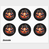Autocollants de citrouille d'Halloween (Feuille)