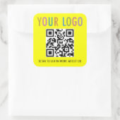 Autocollants de code QR de construction Logo perso (Sac)