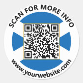 Autocollants de code QR d'Écosse moderne, Drapeau (Devant)