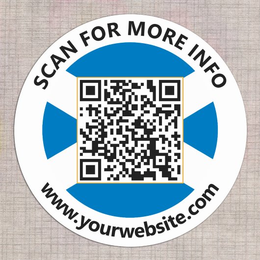 Autocollants de code QR d'Écosse moderne, Drapeau