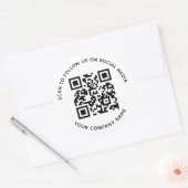Autocollants de code QR des médias sociaux Scannez (Enveloppe)