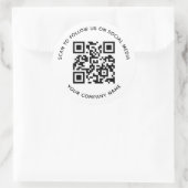 Autocollants de code QR des médias sociaux Scannez (Sac)