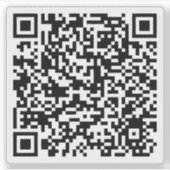 Autocollants de code Qr effacés personnalisés (Devant)