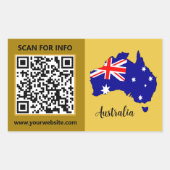 Autocollants de code QR moderne d'Australie, Drape (Devant)