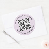 Autocollants de code QR personnalisés Ronds 7,62 c (Enveloppe)
