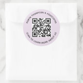 Autocollants de code QR personnalisés Ronds 7,62 c (Sac)