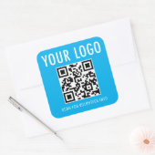 Autocollants de code QR pour bénévoles Logo person (Enveloppe)
