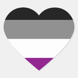 Autocollants de coeur du drapeau sexuel