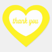 autocollants de coeur jaune (feuille de 20) par da (Devant)