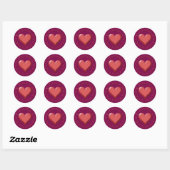 Autocollants de coeur XOXO (Feuille)